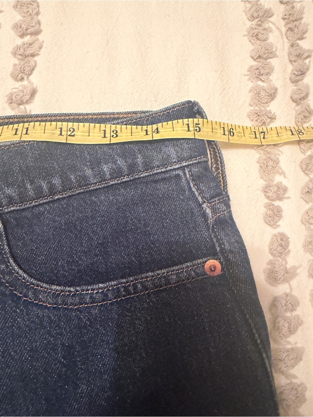 J Crew Factory Wide Leg Trouser Jeans Dark Wash Size 28 - Picture 4 of 6